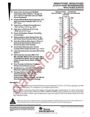 74ALVTH16827DLRG4 datasheet  